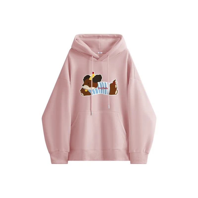 Warrior Riding The Wind Collection Huichao Sweatshirt Unisex Pink-0