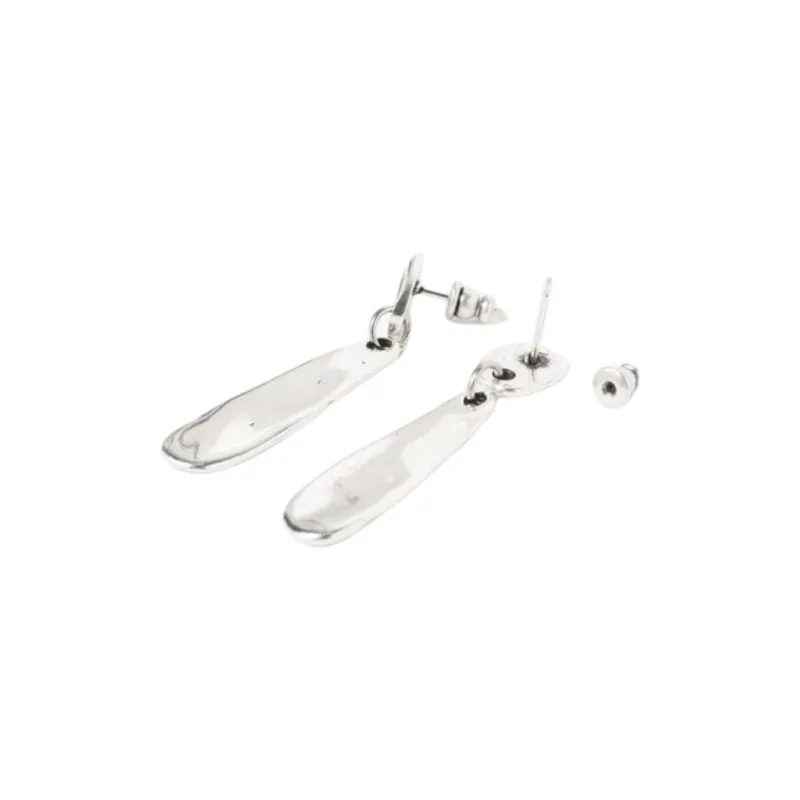 Beams Alloy Plating Earrings Women's Silver-1