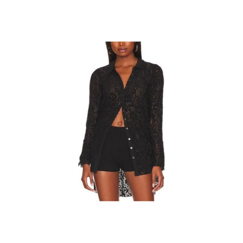 FREE PEOPLE Shirt Women's Black-0