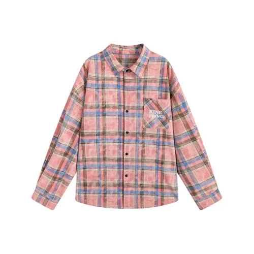 KING PRINCE Shirt Women's Pink Plaid