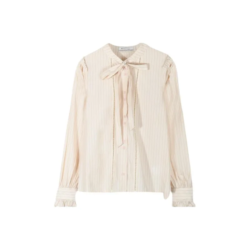 MISHOW Shirt Women's Pink Stripe-0