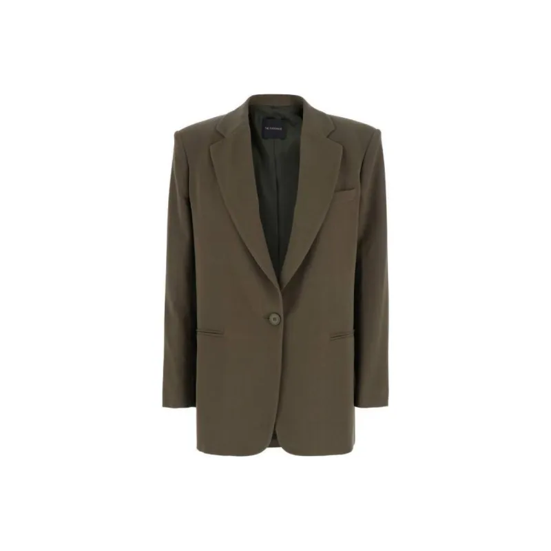 THE ANDAMANE Oversize Buttoned Blazer-0