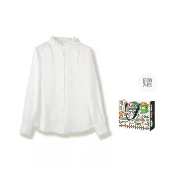 OURUOKE Shirts Women's White