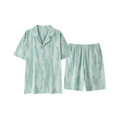 LUYOUYE Pajama Set Men's Grass Green