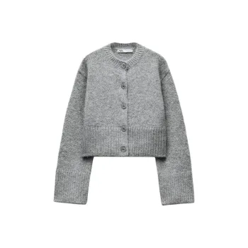 ZARA Knitwear Women's Medium Gray