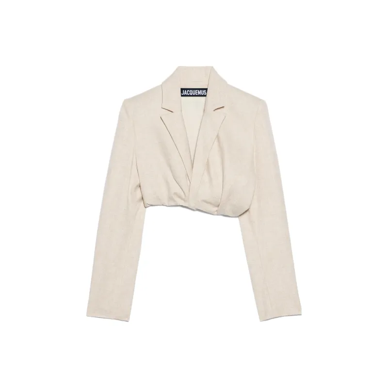 Jacquemus La Veste Bahia Courte 'Light Beige'-0