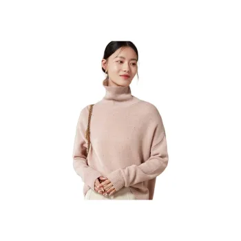 MIHUANG Cashmere Sweater Women's Pus Sand Pink
