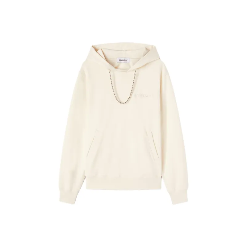AMBUSH Ballchain Embellished Logo Embroidered Hoodie-0