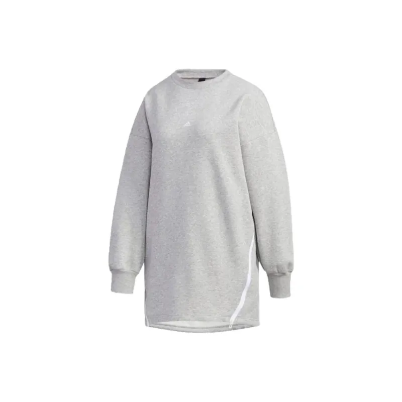 Adidas STYLE TUNIC Sweatshirt Women's Medium Gray-0