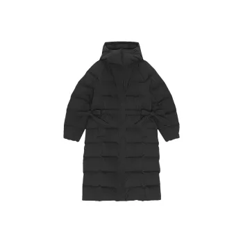 GANNI Tech-Seersucker Puffer Down Jacket