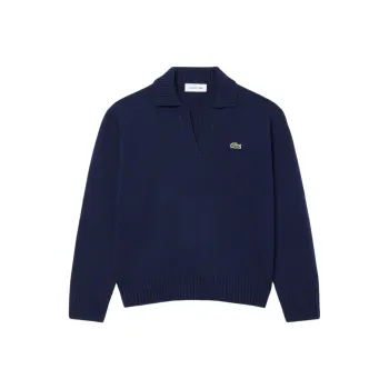 LACOSTE Cashmere Sweater Women's Marine Blue