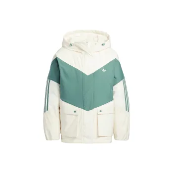 Adidas Originals COLORBLOCK DOWN Jacket Women's White Green