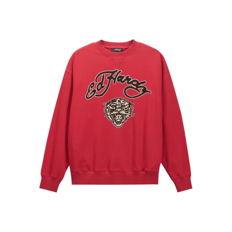 Ed Hardy FW24 Sweatshirt Women's China Red-0