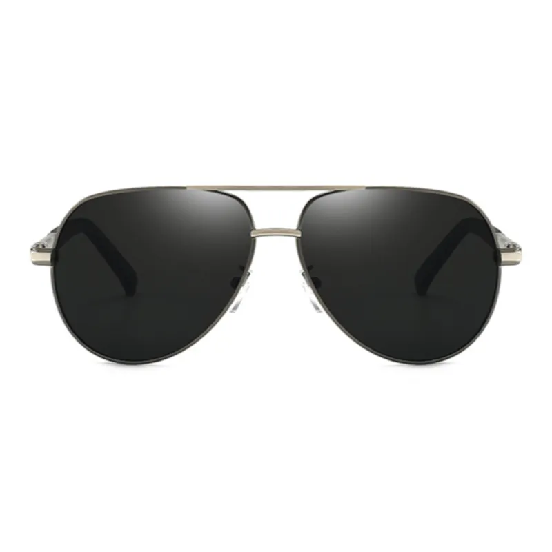 Thunder Pailong Alloy PC Aviator Sunglasses Men's Black, Silver, Gold-2