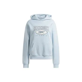 Reebok CL AE BIG LOGO FT HOODIE Sweatshirt Women's Light Blue