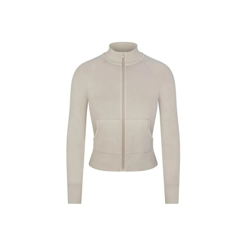 SKIMS OUTDOOR TRACK JACKET Jackets & Coats Women's STONE/Stone Color-0