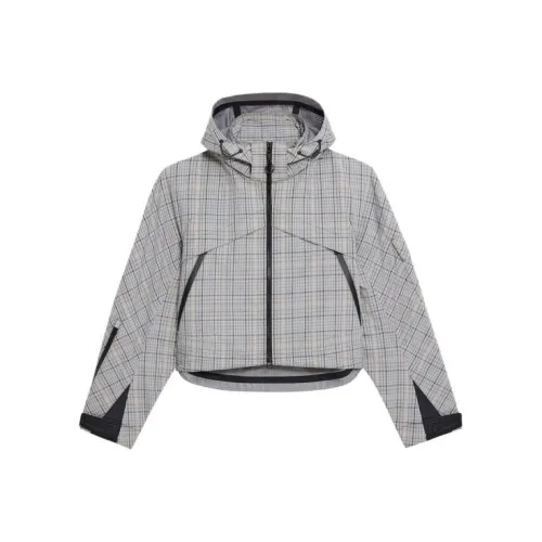 THEORY Designer Co authored Collection Jackets Women's Gray Black Plaid
