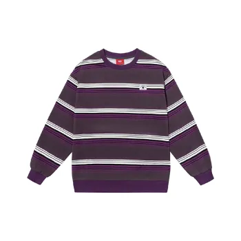 Checkitout Sweatshirt Unisex Purple/Ecru/Black
