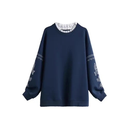 Mapping Sweatshirt Women's Navy Blue