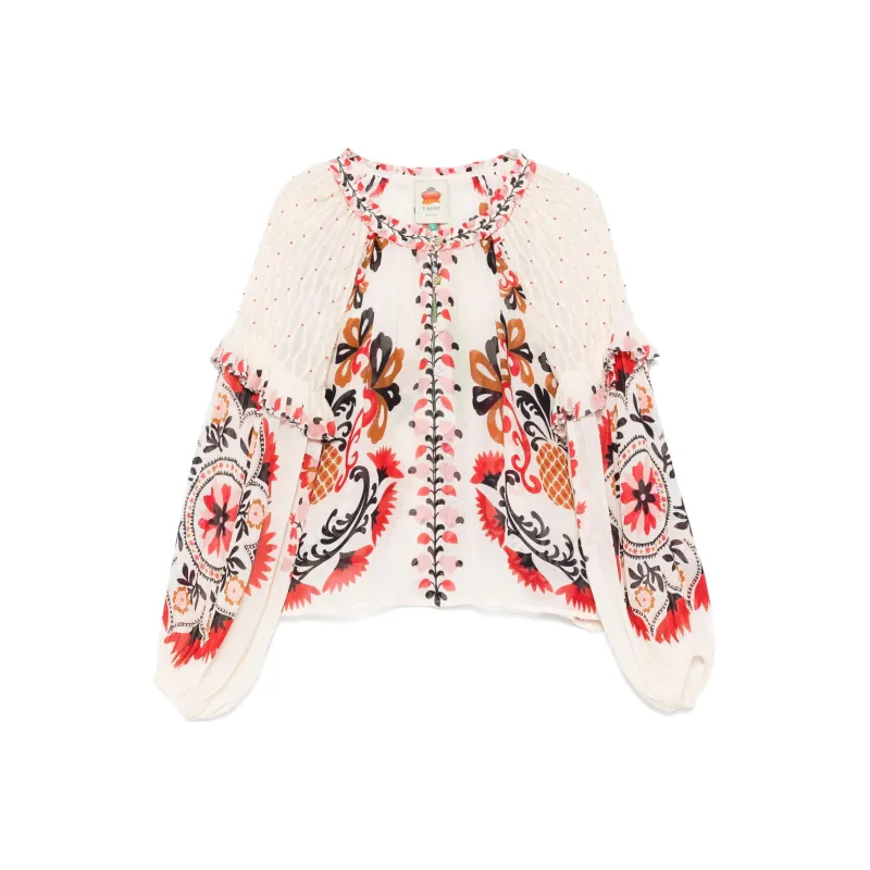 Farm Rio Cashew Mandala Blouse-0
