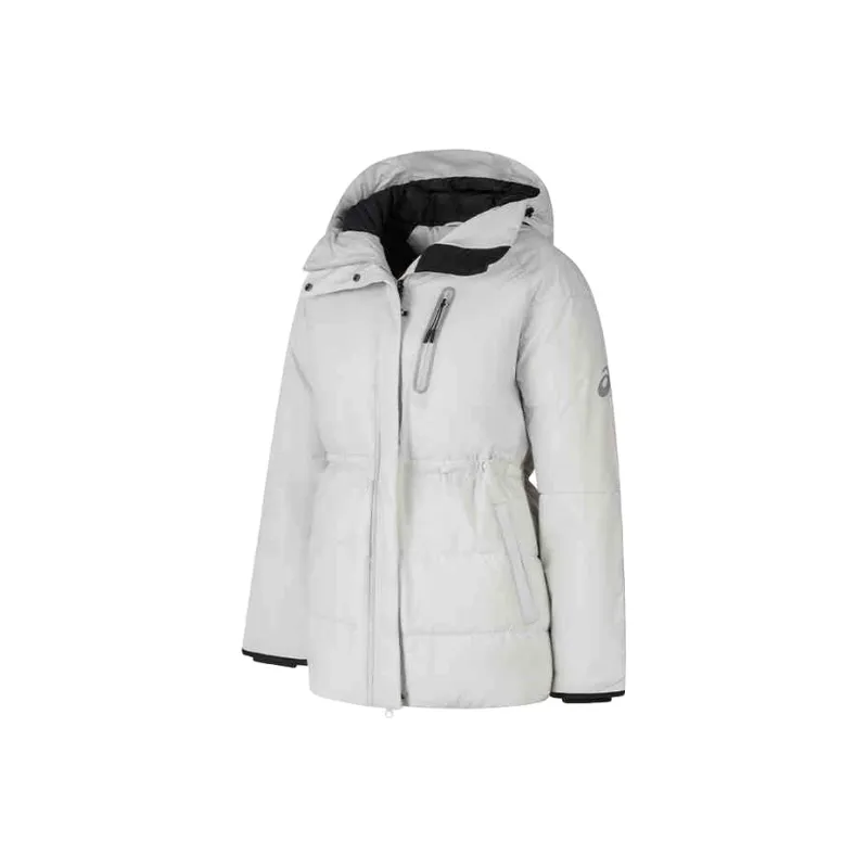 Asics Down Jacket Women's Gray White-0