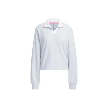 Adidas Verbiage Crew Jacket Sweatshirt Women's Light Blue