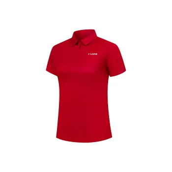 QIAODAN Variety Training Collection Polo Shirt Women's Koi Fish Red