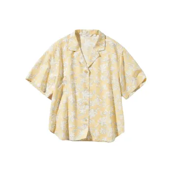 UNIQLO Shirt Women's Apricot Yellow