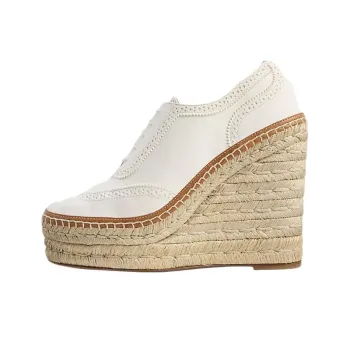 LAUREN RALPH LAUREN Barlowe Wedge Heel High Heels 11cm Women's White