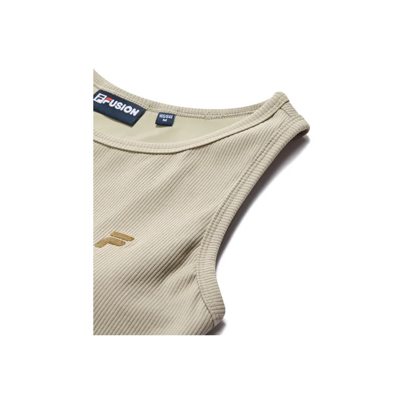 FILA FUSION Tank Top Women's Oil Painting Khaki-3