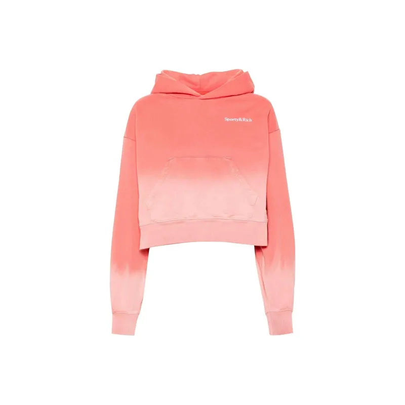 SPORTY & RICH Seir Logo embroidered Hoodie-0