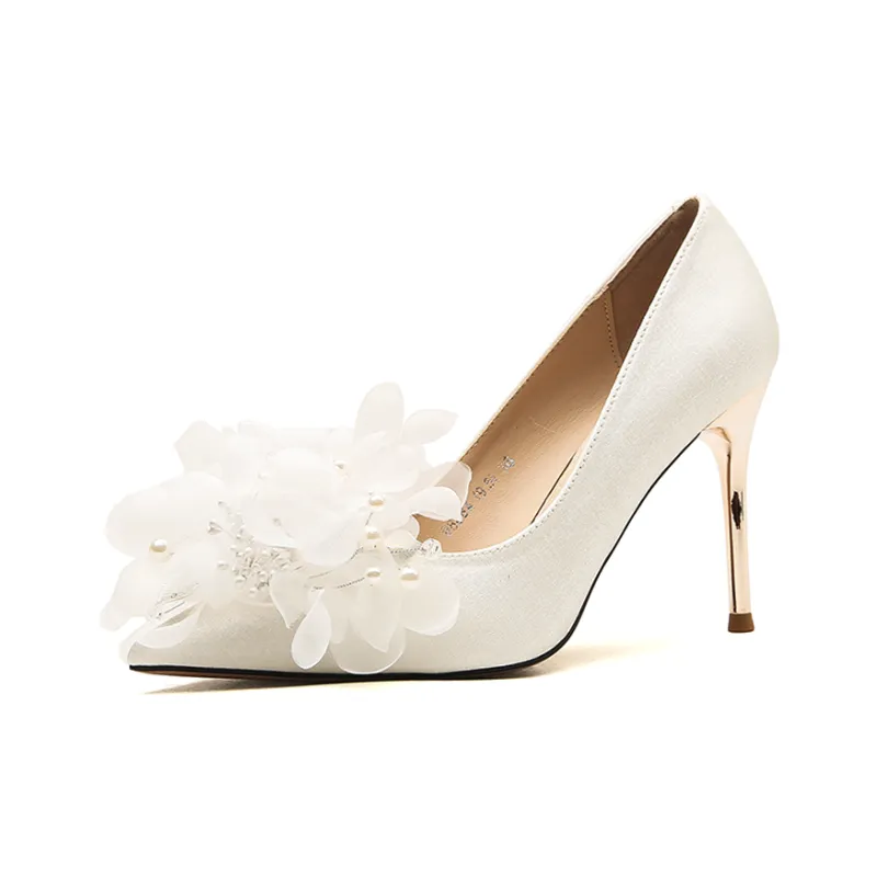 KATHRYN WILSON High Heels Women's White-1