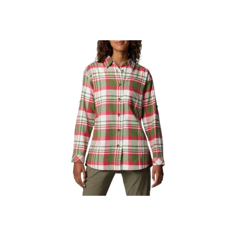 Columbia Holly Hideaway Flannel Shirt Women's Multi-grid-0
