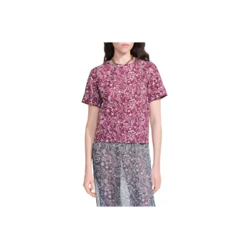 CHANEL Regular T-Shirt Women's Burgundy
