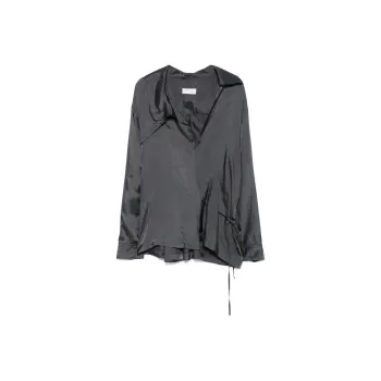 DRIES VAN NOTEN Viscose Tied Blouse Raf
