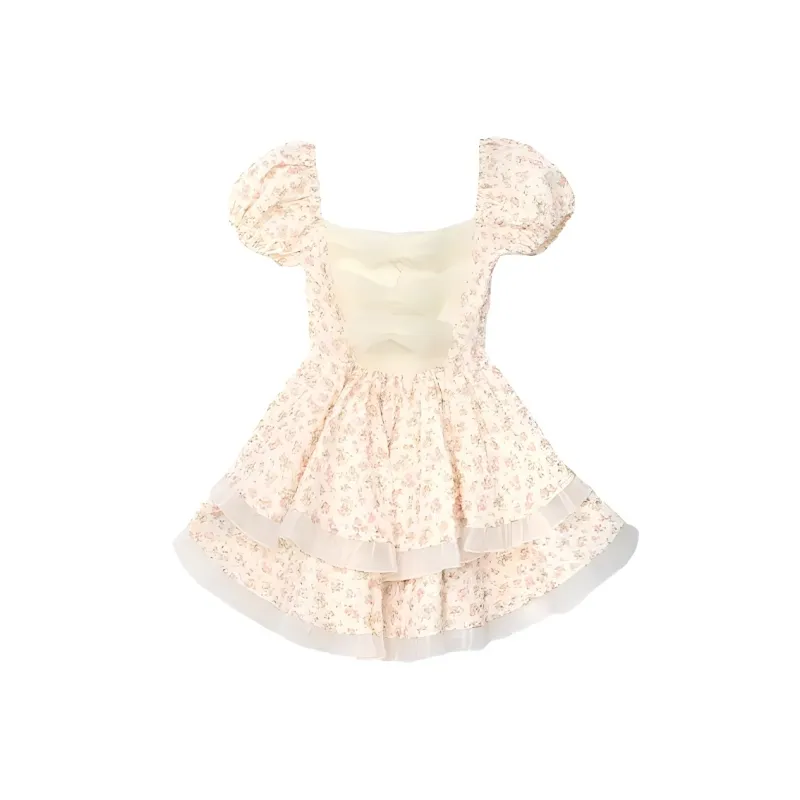 TENNE GIRL Short Sleeved Dress Women's Multicolor-1