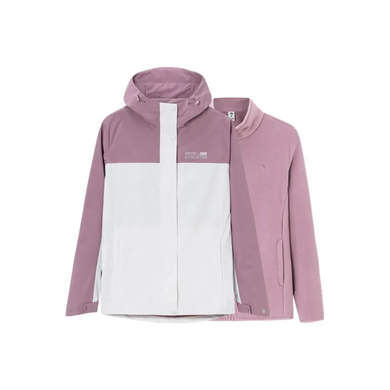 Anta Outdoor Collection Jackets Coats Women's Blossom White/Papyrus Pink-0
