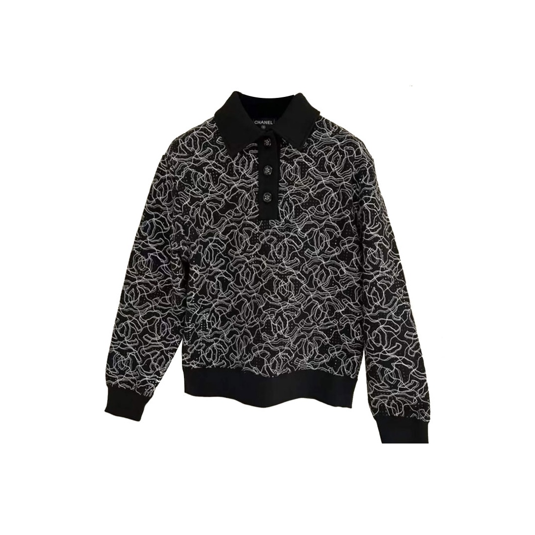 Chanel Black Tops on Sale & Authentic - POIZON
