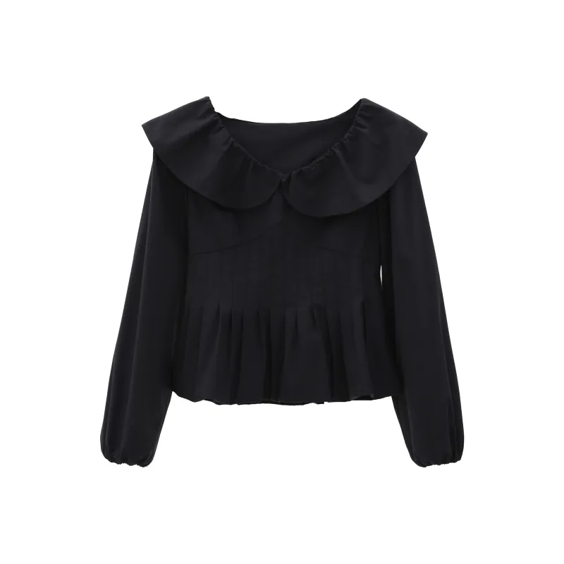 Fstudio Long Sleeved Shirts Women's Black-0