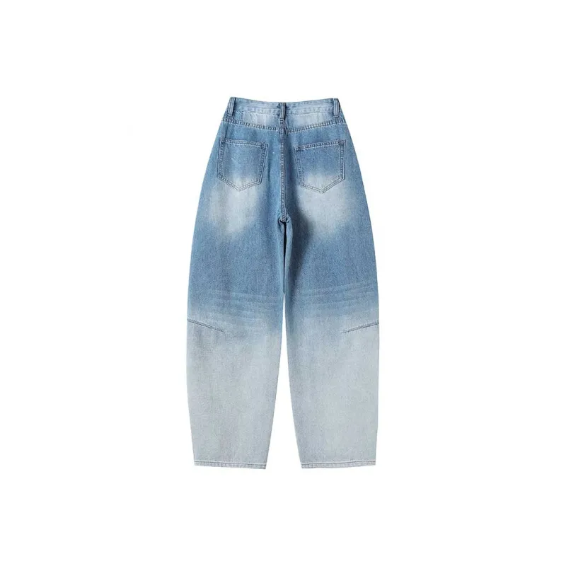 FAWENXIANGZI Jeans Women's Gradient Blue-1