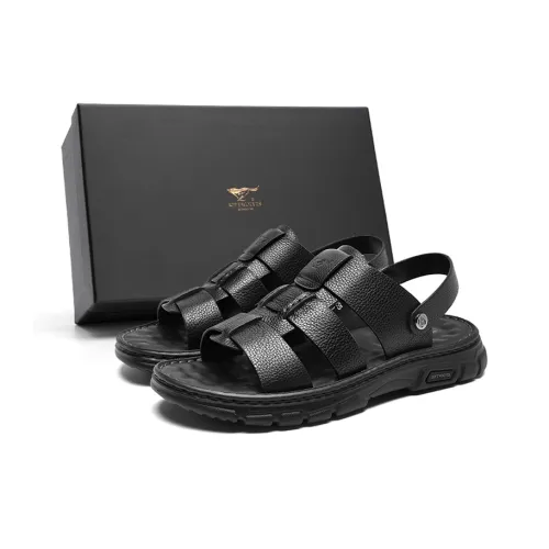 SEPTWOLVES Beach Sandals Men's Black
