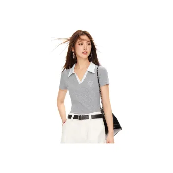  CHOCOOLATE Polo Shirt Women's Heather Gray