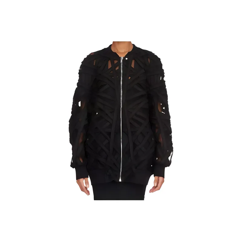 RICK OWENS Peter Cut Out Detailed Flight Jacket-0