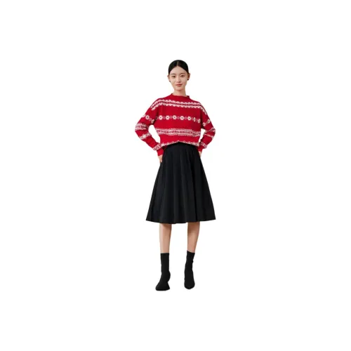 MIHUANG Cashmere Sweater Women's Red