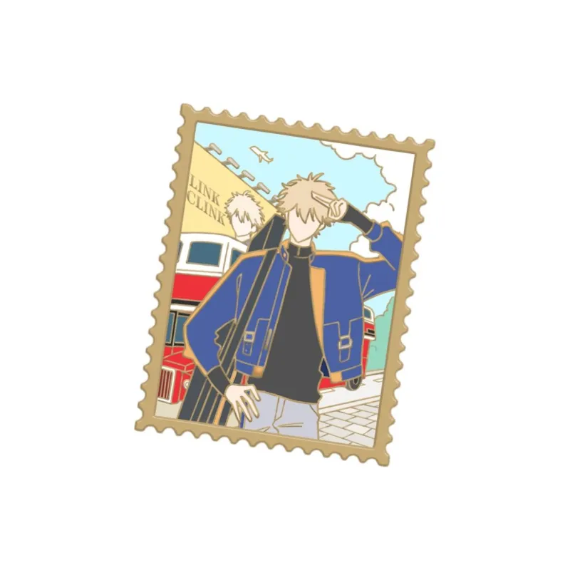 March·Monster x Time Agents Cheng Xiaoshi, Lu Guang, Xia Fei, Liu Xiao Yingdu Letter Character Metal Badges-6