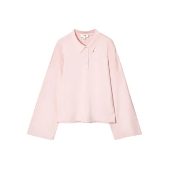 COS Polo Shirt Women's Light Pink