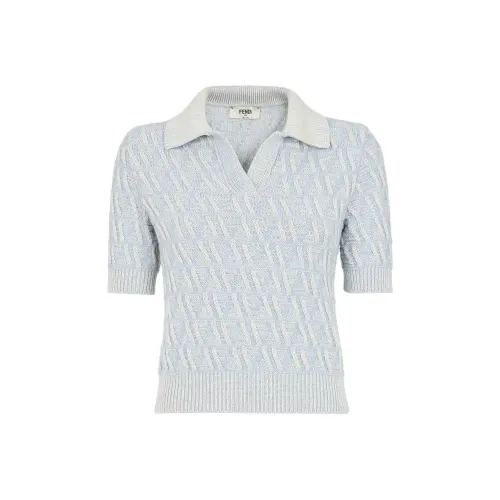 FENDI Ff Jacquard Short Sleeved Knitted Jumper