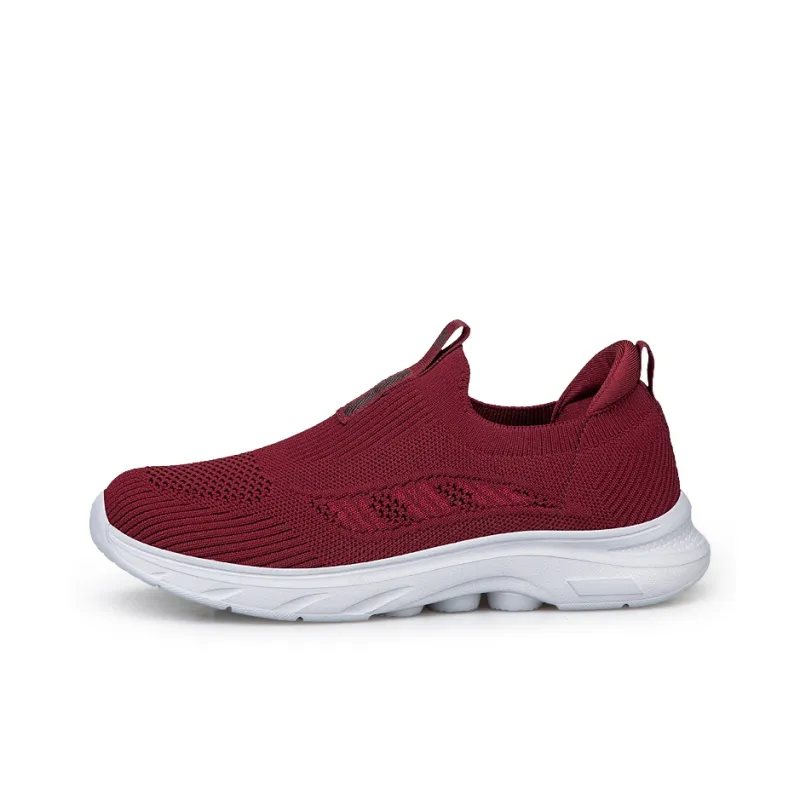 Kuding Elderly Shoes Soft Sole Comfortable Slip on Breathable And Lightweight Low Top Casual Shoes Unisex-4