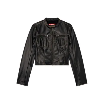 DIESEL G Lobe Zipped Biker Jacket