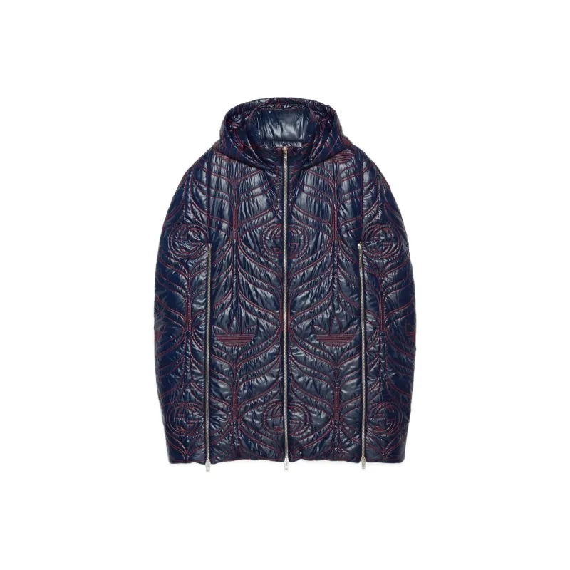 GUCCI Adidas X Gucci Co-branded Series Jacket Women's Dark Blue-0